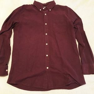 Maroon Slim Fit Oxford